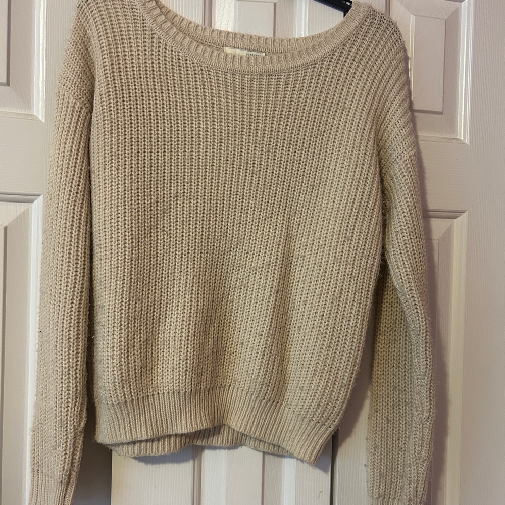 Forever 21 Women's Cream Sweater